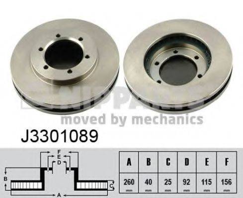 NIPPARTS J3301089 гальмівний диск