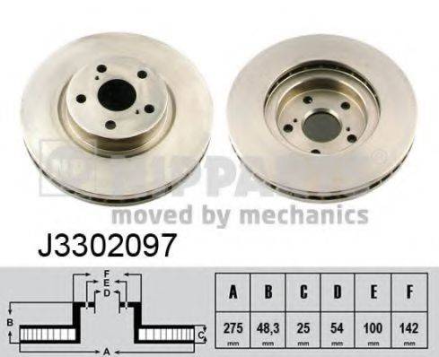 NIPPARTS J3302097 гальмівний диск