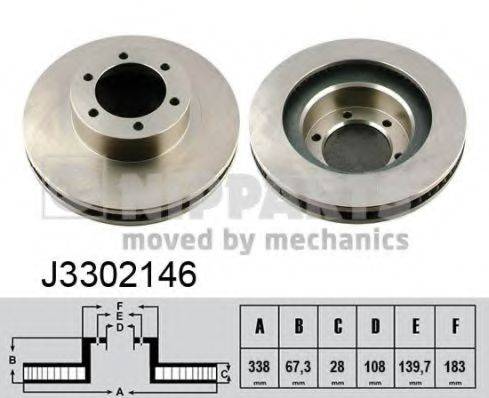 NIPPARTS J3302146 гальмівний диск