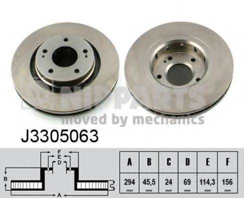 NIPPARTS J3305063 гальмівний диск