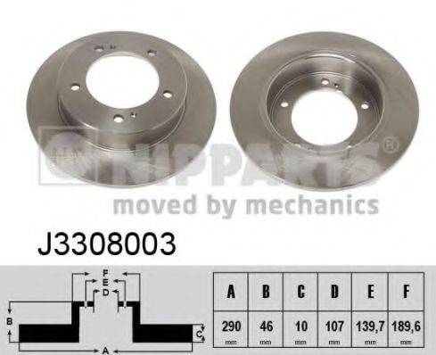 NIPPARTS J3308003 гальмівний диск