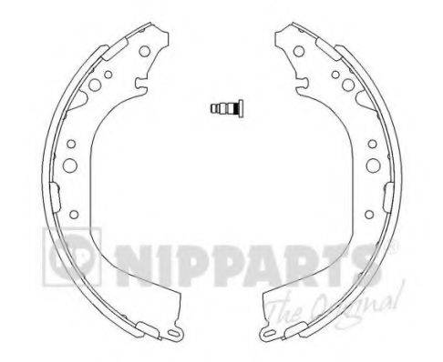 NIPPARTS J3502039 Комплект гальмівних колодок