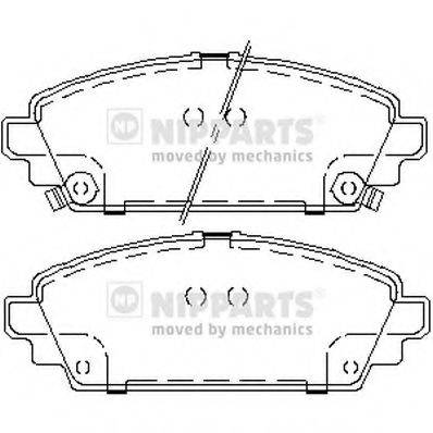 NIPPARTS J3604048 Комплект гальмівних колодок, дискове гальмо