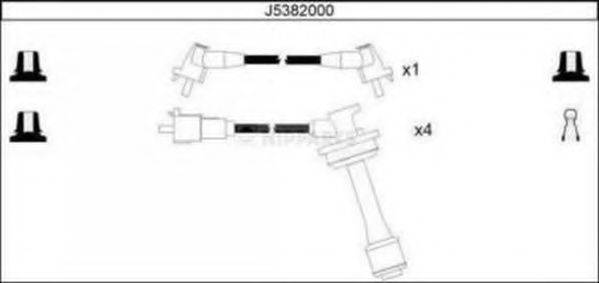 NIPPARTS J5382000 Комплект дротів запалювання