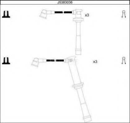 NIPPARTS J5383036 Комплект дротів запалювання