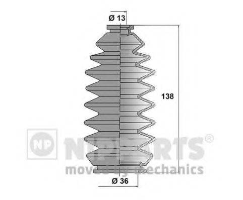 NIPPARTS N2848008 Комплект пильника, рульове керування