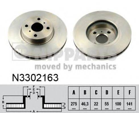 NIPPARTS N3302163 гальмівний диск