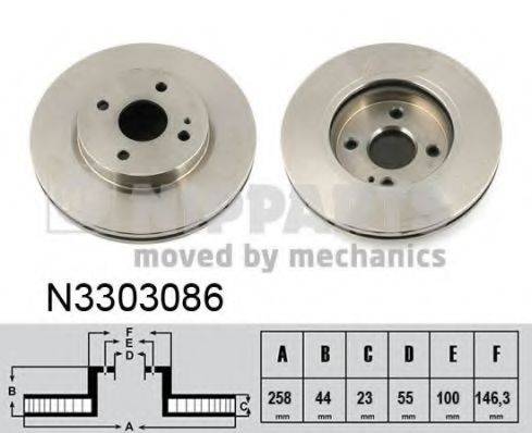 NIPPARTS N3303086 гальмівний диск