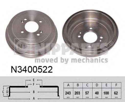 NIPPARTS N3400522 Гальмівний барабан