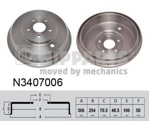 NIPPARTS N3407006 Гальмівний барабан