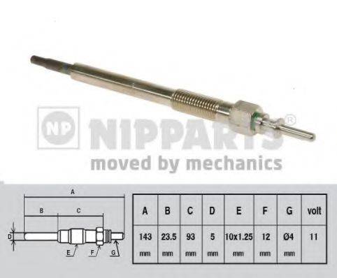 NIPPARTS J5714001 Свічка розжарювання