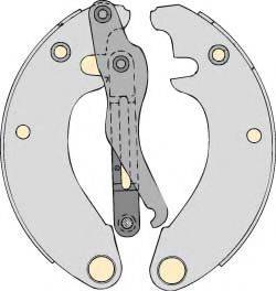 MGA K500901 Комплект гальм, барабанний гальмівний механізм