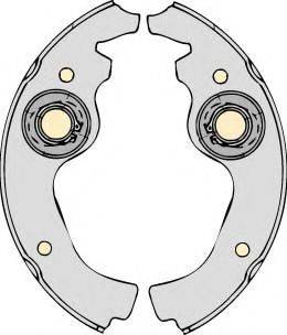 MGA M536 Комплект гальмівних колодок