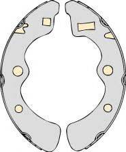 MGA M618 Комплект гальмівних колодок