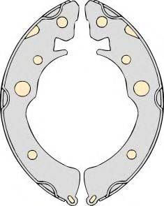 MGA K660422 Комплект гальм, барабанний гальмівний механізм