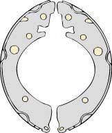 MGA K661331 Комплект гальм, барабанний гальмівний механізм