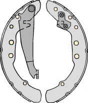MGA PM677574 Комплект гальм, барабанний гальмівний механізм