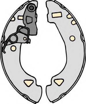 MGA PM727115 Комплект гальм, барабанний гальмівний механізм