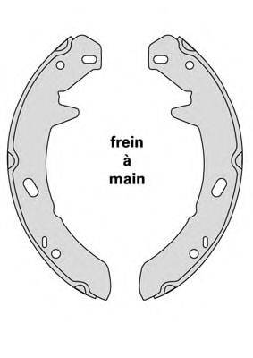 MGA M874 Комплект гальмівних колодок, стоянкова гальмівна система