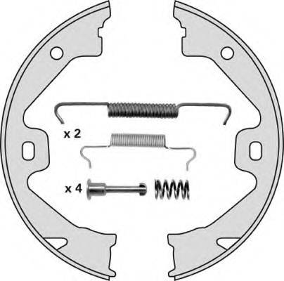 MGA M811R Комплект гальмівних колодок, стоянкова гальмівна система