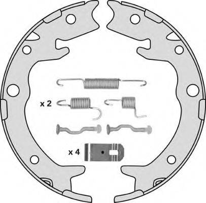 MGA M867R Комплект гальмівних колодок, стоянкова гальмівна система