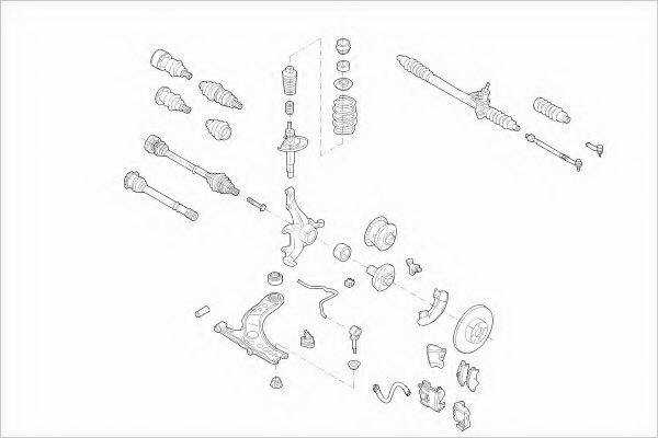 ZF PARTS VWGOLFFZ007 Рульове управління; Підвіска колеса