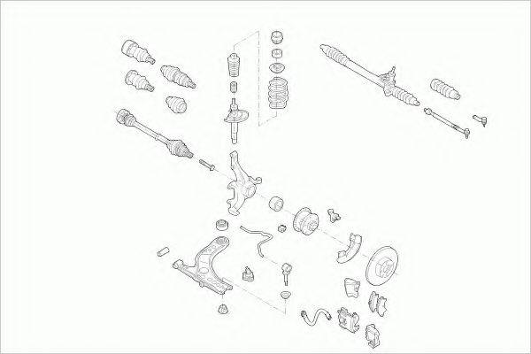 ZF PARTS VWGOLFFZ009 Рульове управління; Підвіска колеса