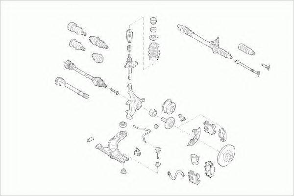 ZF PARTS VWGOLFFZ012 Рульове управління; Підвіска колеса