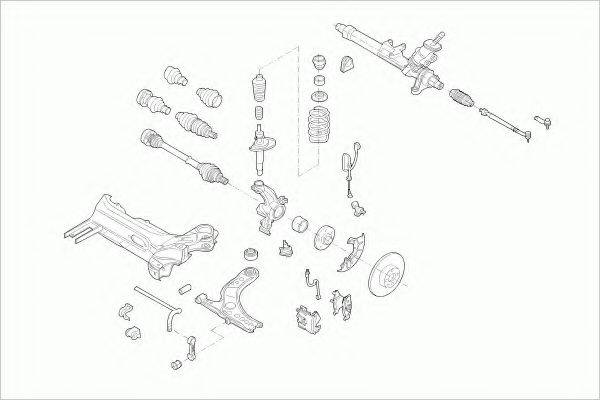 ZF PARTS VWGOLFFZ036 Рульове управління; Підвіска колеса