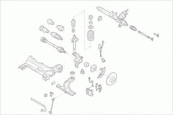 ZF PARTS VWGOLFFZ042 Рульове управління; Підвіска колеса