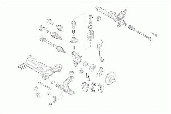 ZF PARTS VWGOLFFZ045 Рульове управління; Підвіска колеса