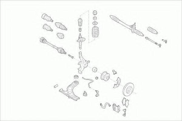 ZF PARTS VWGOLFFZ016 Рульове управління; Підвіска колеса