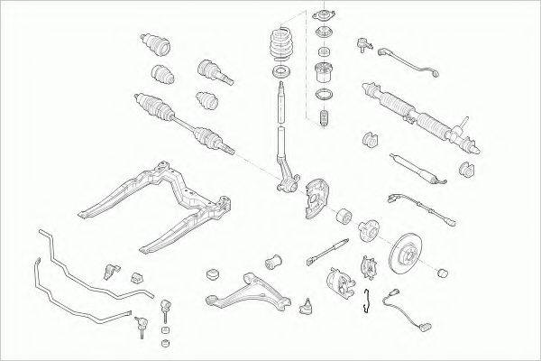 ZF PARTS OPELASTRAFZ012 Рульове управління; Підвіска колеса