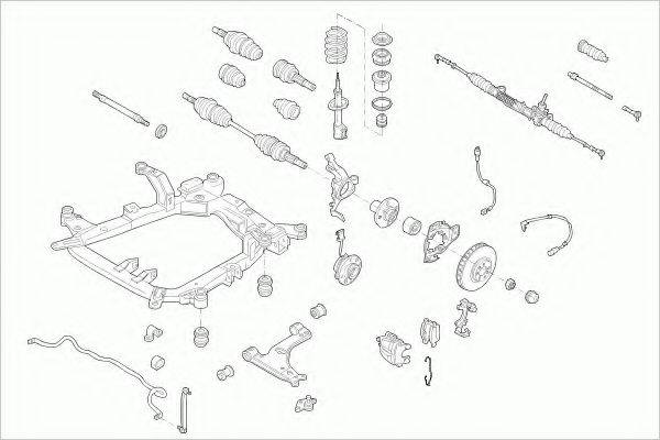 ZF PARTS OPELASTRAFZ024 Рульове управління; Підвіска колеса