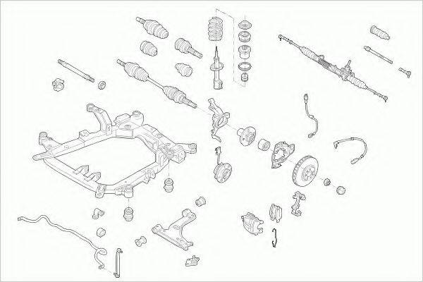 ZF PARTS OPELASTRAFZ033 Рульове управління; Підвіска колеса