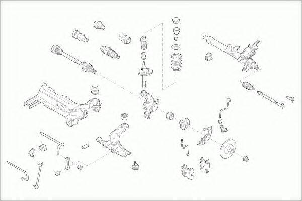 ZF PARTS SKODAOCTAVFZ006 Рульове управління; Підвіска колеса