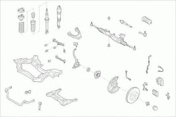 ZF PARTS MERCEEKLAFZ012 Рульове управління; Підвіска колеса