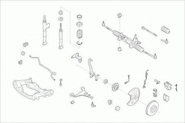 ZF PARTS MERCEEKLAFZ002 Рульове управління; Підвіска колеса