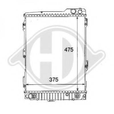 DIEDERICHS 8101105 Радіатор, охолодження двигуна