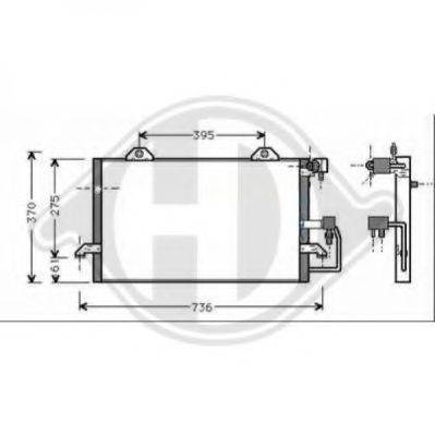 DIEDERICHS 8101503 Конденсатор, кондиціонер