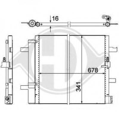 DIEDERICHS 8102800 Конденсатор, кондиціонер