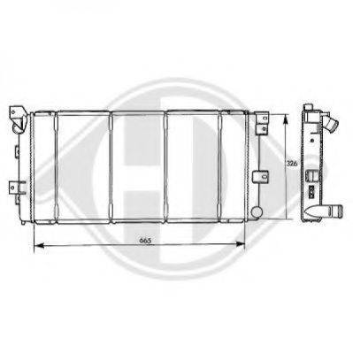 DIEDERICHS 8103105 Радіатор, охолодження двигуна