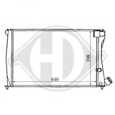 DIEDERICHS 8104106 Радіатор, охолодження двигуна