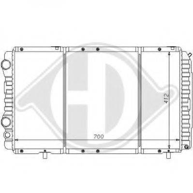DIEDERICHS 8109140 Радіатор, охолодження двигуна