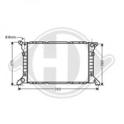 DIEDERICHS 8110195 Радіатор, охолодження двигуна