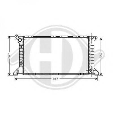 DIEDERICHS 8110201 Радіатор, охолодження двигуна