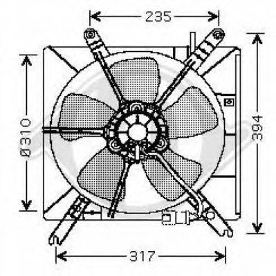 DIEDERICHS 8111153 Вентилятор, охолодження двигуна