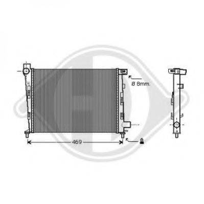 DIEDERICHS 8121181 Радіатор, охолодження двигуна