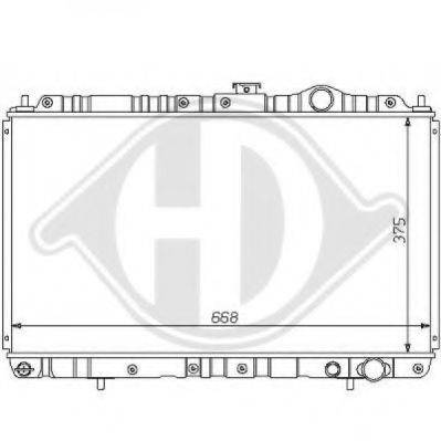 DIEDERICHS 8122125 Радіатор, охолодження двигуна