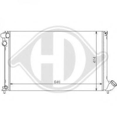 DIEDERICHS 8126129 Радіатор, охолодження двигуна